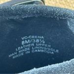 Vince Camuto Ceena Black Suede Clogs with Wooden Heel Size 8 Photo 5