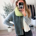 Topshop Knit Color Block Scarf Photo 0