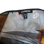 EXPRESS WHIMSY GOTH MESH SHEER FLORAL BLOUSE NWOT SIZE X SMALL Photo 6