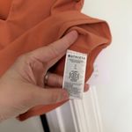 Athleta NWT  Transcend Crop Tee Orange V-Neck Top New Photo 4