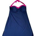 Tommy Bahama Navy Blue With Pink Halter Swim dress Photo 0