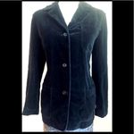 J.Crew Black Velvet Mid Length Button Up Suit Jacket Blazer, PM Photo 2