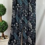 Sandiva Black & Blue Print Lounge Swim Cover Up Pants S Photo 0