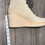 Toms Melrose Wedge Lace Up Taupe/Stone Bootie Photo 8