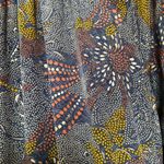 Paani Boho Metallic Abstract Print Tiered Maxi Flowy Dress Photo 6