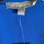Ny Collection royal blue zipper front romper size medium NWT Photo 3
