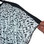 Proenza Schouler NEW NWT Short Sleeve Printed Flowy Top Blue Inky Spot Print Photo 2