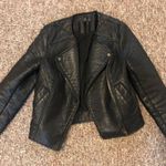 Topshop Black Leather Jacket Photo 0