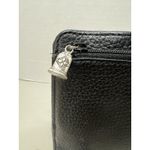 Brighton Vintage  Brown Checkbook Wallet Bifold Croc &‎ Pebble Leather Photo 2