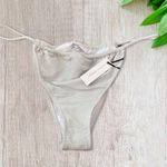 Lovers + Friends Flashing Lights Bikini Bottom in Silver Glitter XL Photo 3