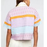 Free People Pastel Striped Short Sleeve Top Photo 2