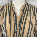 Free People We The Free Set To Sail Button Down Shirt in Carmel Sunset Photo 1