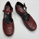 Ecco  Ankle Strap Sculpted Mary Jane in Burgundy Red Leather Shoe S-383 Sz 40 EU Photo 1