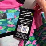 PGA Tour NWT  Golf Womens Tank Top Green Pink Camouflage Sleeveless Snap‎ S Polo Photo 4