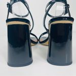 Sam Edelman  Kia Black Patent Block Heel Sandal Size 10 Photo 5