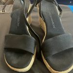 Hillard & Hanson Black Espadrille Wedge Sandals by  6 1/2 Photo 0