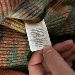 Madewell Merino Wool Bunny Rabbit Camo Print Flare Bell Sleeve Cropped Sweater Photo 5