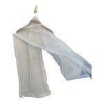 Jessica McClintock Vintage Womens Lightweight Sheer Off-white cream Chiffon Scar Photo 6