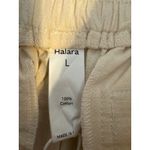 Halara Brand New  Women's Size Large Vanilla Ice Cropped Wide Leg Pants Photo 3
