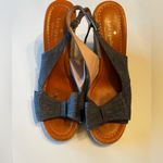 Kate Spade  wedge espadrille sandal denim bow sz‎ 9 Photo 0