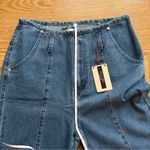 Denim Blvd . High Waisted Mom Jeans, Front Seam Detail, Junior’s Size 9 Photo 6