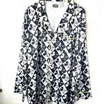 Disney Mickey Mouse Diamond Print Button Up Pajama Top Size XXL Photo 0
