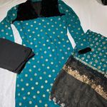 NWOT 3 piece Pakistani Indian embellished outfit Green Photo 0