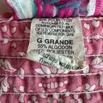 Vintage Lady Manhattan Pink Cabbage Rose Print Muu Muu House Dress Nightgown Size L Photo 5