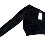 Mango  black Fuzzy Sweater Photo 0