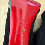 Christian Louboutin Stiletto Heels Miss Poppins Pony Size 41 Black Red Photo 7