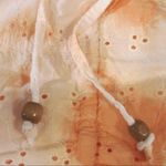 Broadway38 Peplum Top Cotton Perforated Tie Dye Square Neck Size S NWT Photo 8