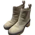 Sorel Hi-Line Heel Chelsea Boots Chalk Ceramic Women's Size 6 Photo 0