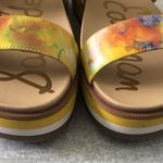 Sam Edelman  Agustine Platform Sandals Lemon Zest Multicolor Leather NEW Photo 2