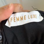 Femme Luxe Womens Black Ruffle Strapless‎ Bodycon Mini Dress Photo 5