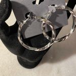 Massini  Silver Tone hoop earrings Photo 3