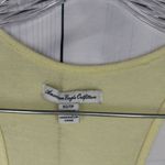American Eagle  Outfitters Lemon Yellow Racerback Babydoll Crochet Hem Top Photo 1