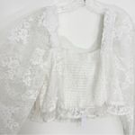 For Love & Lemons  Cheyenne Bustier Lace Top NWT Size Medium Ivory Photo 11