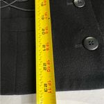 Liz Claiborne  Collection 100% wool cropped blazer shoulder pads piped design Photo 8