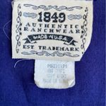 1849 Authentic Ranchwear Lace Sleeve Western Cropped Waist Cowgirl Rodeo Top Blue Size M Photo 3