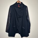 Spanx Drape Front Faux Leather Jacket Photo 6