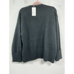 Womans Lillusory Pullover Long Sleeve Sweater Small Black Over Sized Heavy NWT Photo 1