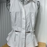 Alexander Wang  White Sleeveless Button Down  cut out Shirt size 4 Photo 0