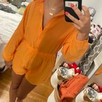 12th Tribe Orange Romper Photo 5