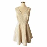 ERIN FETHERSTON Wedding Cake Dress Jacquard Cream Embossed A Photo 7