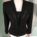 Oleg Cassini  Black Tie II Top & Jacket Sz8 Photo 1