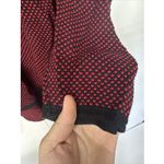 Calvin Klein  Women's Sweater 1X Red Black Knit Cowl Neck Pullover Plus Size Photo 4