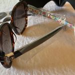 Kate Spade : Wilhelmina Brown Tortoise Sunglasses- Floral Photo 10