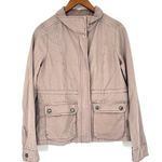 Aeropostale  Women's XS Full Zip Up Bomber Jacket Light Pink Long Sleeve Cotton Photo 1