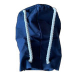 Jean Paul Gaultier Lg Navy Canvas Duffle Backback Nautical Rope Drawstring Photo 5