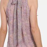 Ramy Brook  Lula Paisley Halter Neck Tank Top Pink M Photo 2
